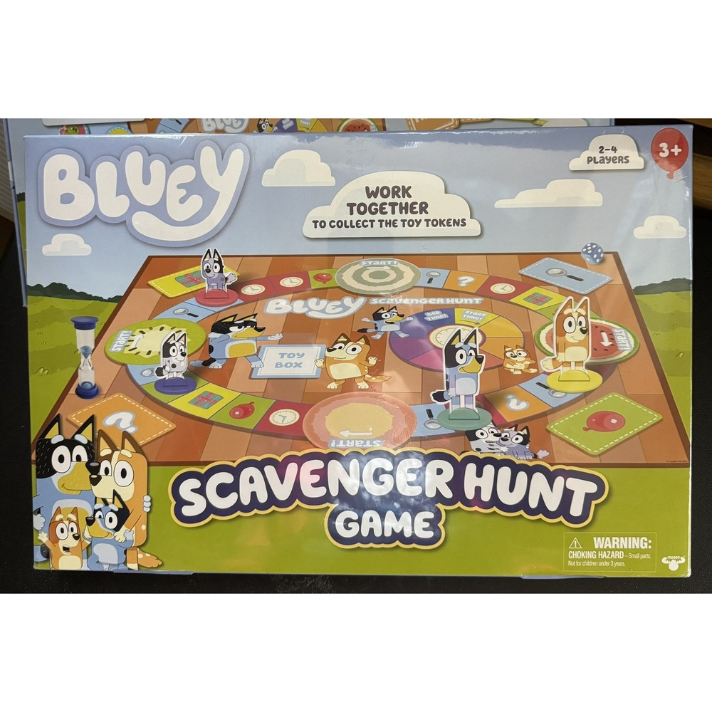 Bluey Scavenger Hunt Board Game Ages 3+ - NEW / SEALED